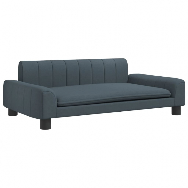 Hundebett Dunkelgrau 90x53x30 cm Stoff