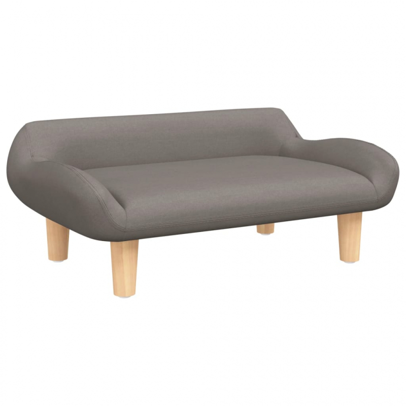 Hundebett Taupe 70x40x24 cm Stoff