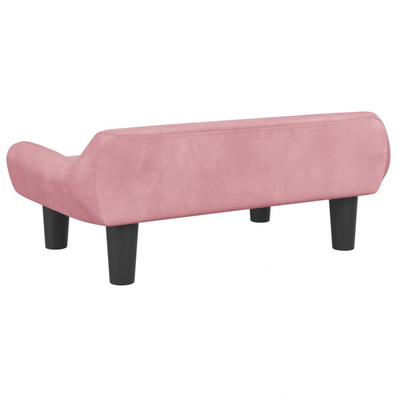 Hundebett Rosa 70x40x24 cm Samt