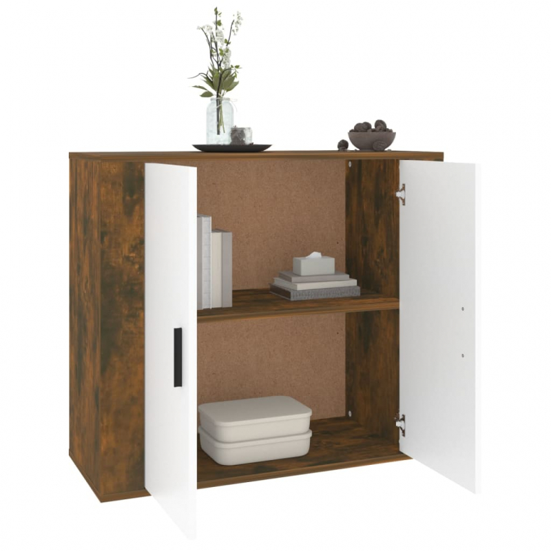 Sideboard Räuchereiche 80x33x70 cm Holzwerkstoff