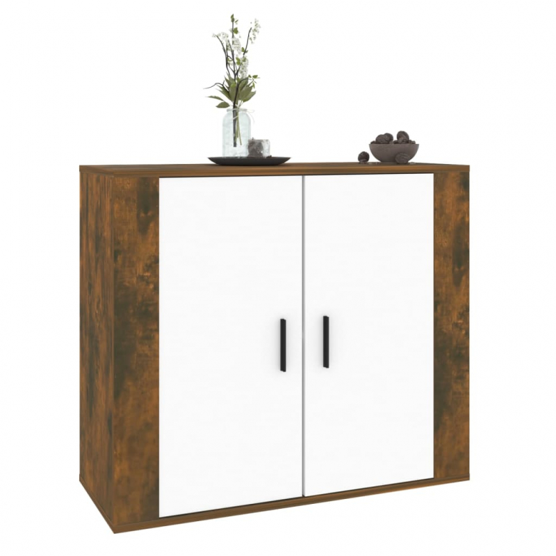 Sideboard Räuchereiche 80x33x70 cm Holzwerkstoff