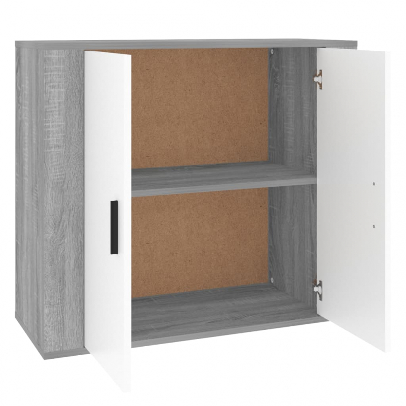 Sideboard Grau Sonoma 80x33x70 cm Holzwerkstoff