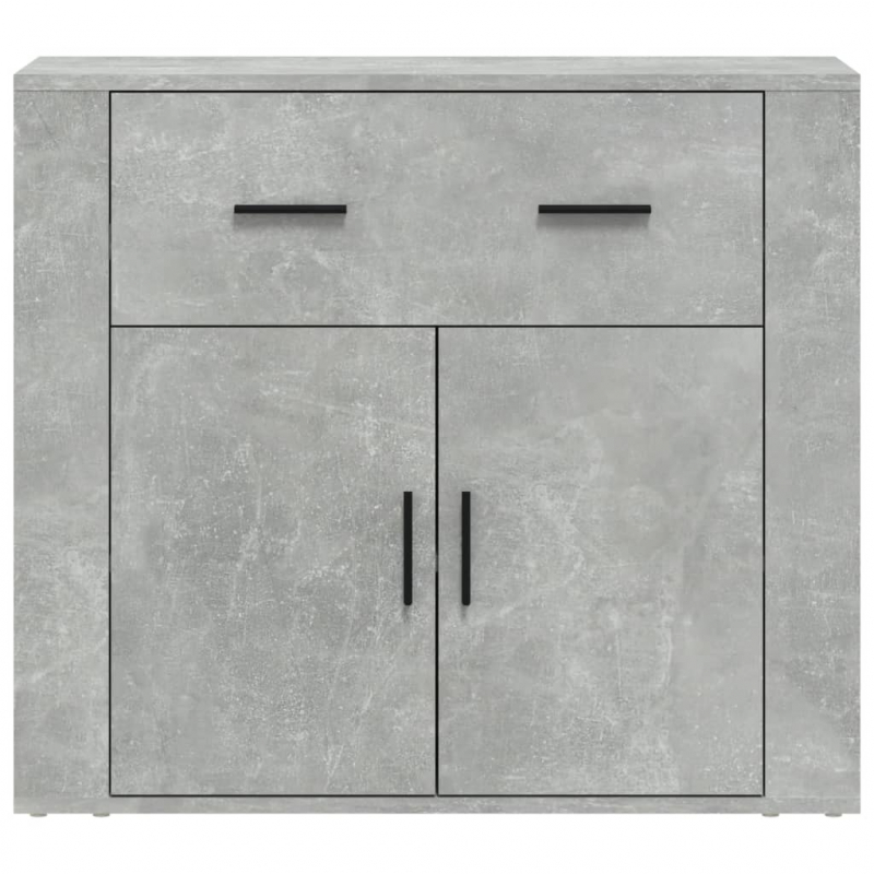 Sideboard Betongrau 80x33x70 cm Holzwerkstoff