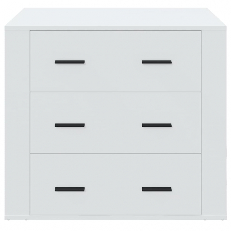 Sideboard Weiß 80x33x70 cm Holzwerkstoff