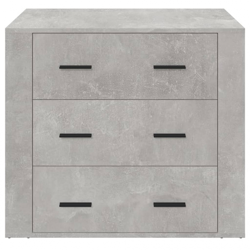 Sideboard Betongrau 80x33x70 cm Holzwerkstoff