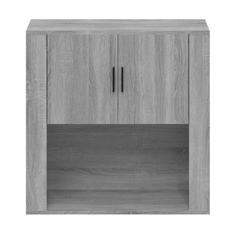 Wandschrank Grau Sonoma 80x33x80 cm Holzwerkstoff