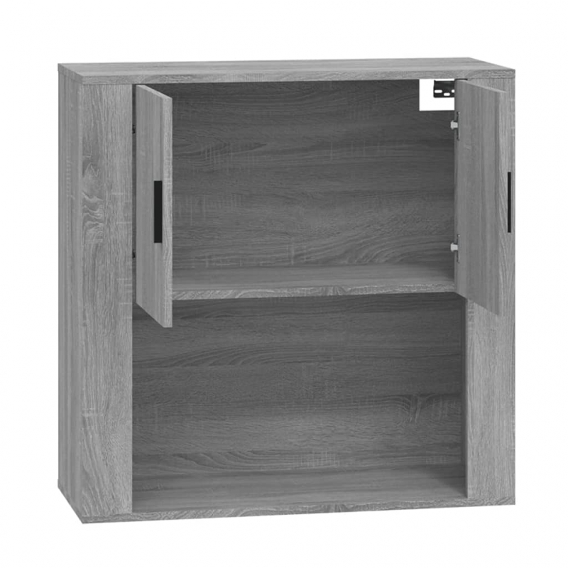Wandschrank Grau Sonoma 80x33x80 cm Holzwerkstoff