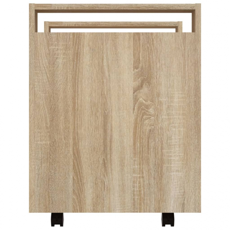 Bürowagen Sonoma-Eiche 60x45x60 cm Holzwerkstoff