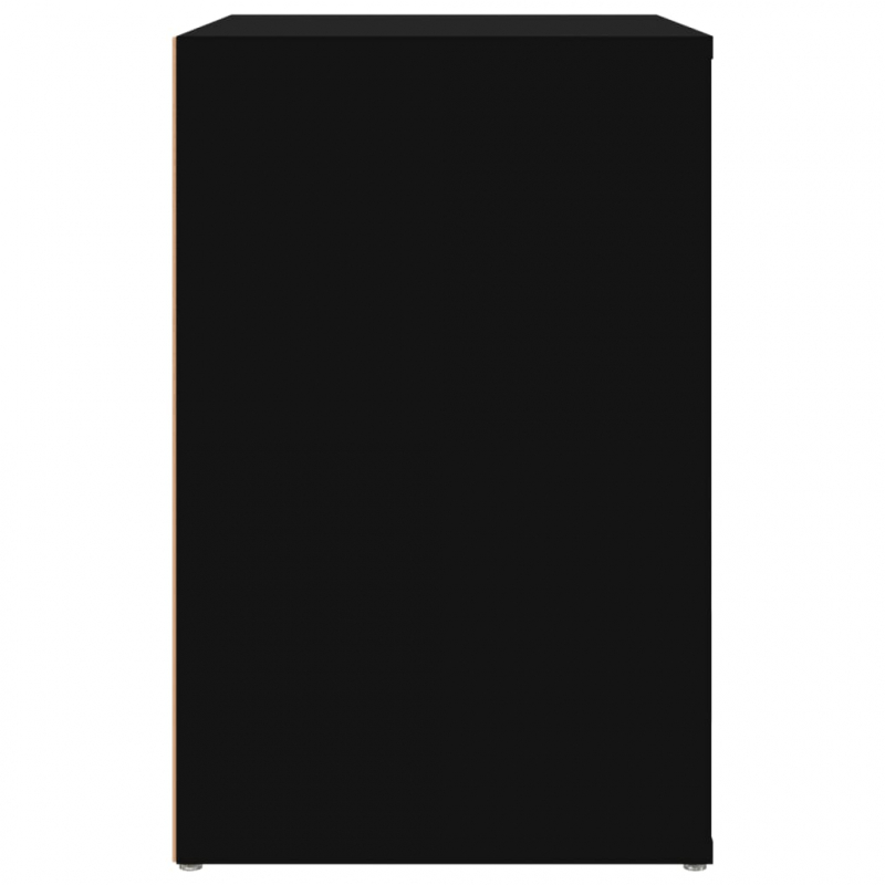 Schuhschrank Schwarz 130x35x54 cm Holzwerkstoff