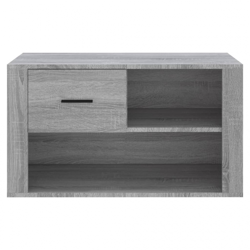 Schuhschrank Grau Sonoma 80x35x45 cm Holzwerkstoff