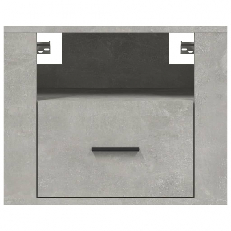 Wand-Nachttische 2 Stk. Betongrau 50x36x40 cm
