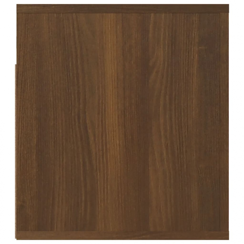 Wand-Nachttisch Braun Eichen-Optik 50x36x40 cm
