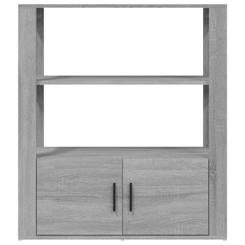 Sideboard Grau Sonoma 80x30x90 cm Holzwerkstoff