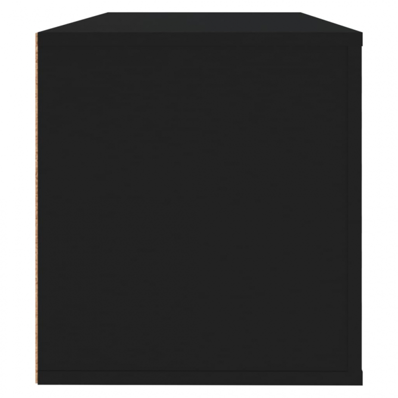 Wand-Schuhschrank Schwarz 100x35x38 cm Holzwerkstoff