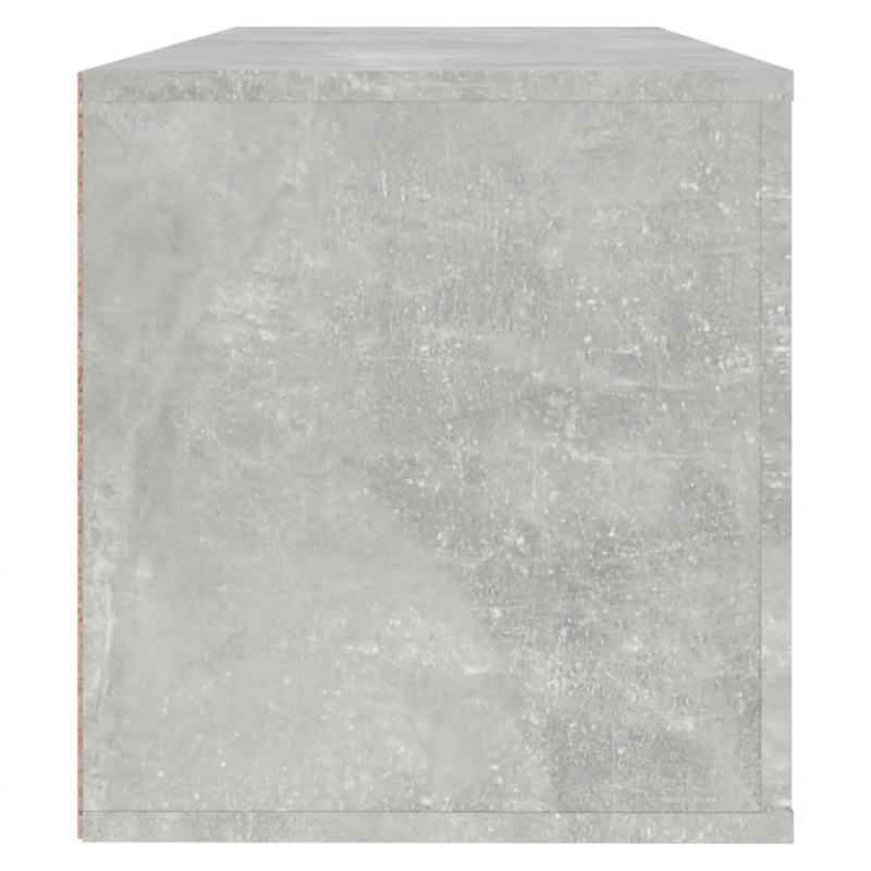 Wand-Schuhschrank Betongrau 100x35x38 cm Holzwerkstoff