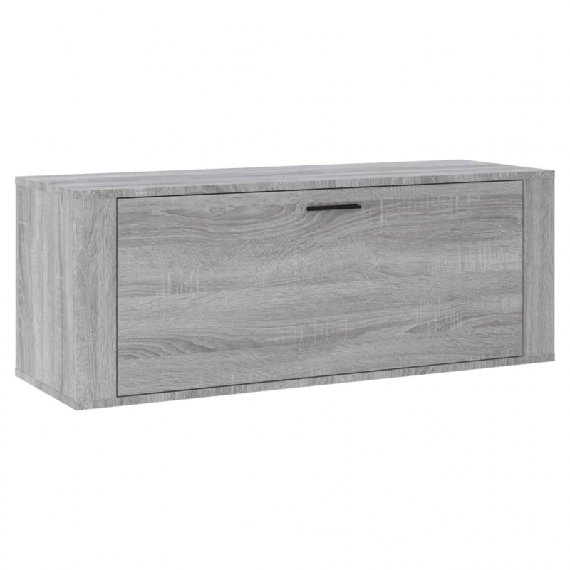 Wand-Schuhschrank Grau Sonoma 100x35x38 cm Holzwerkstoff