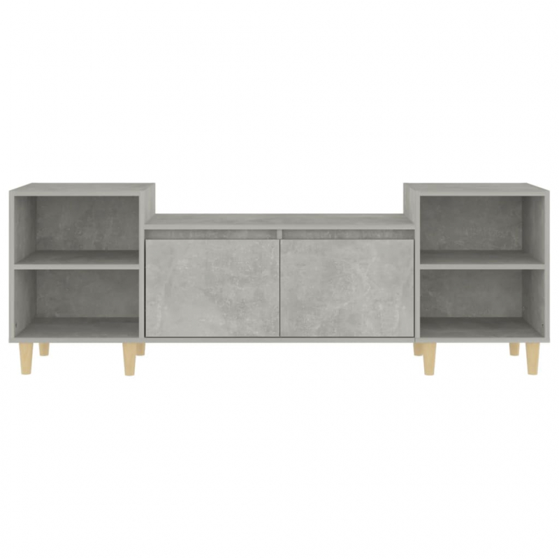 TV-Schrank Betongrau 160x35x55 cm Holzwerkstoff