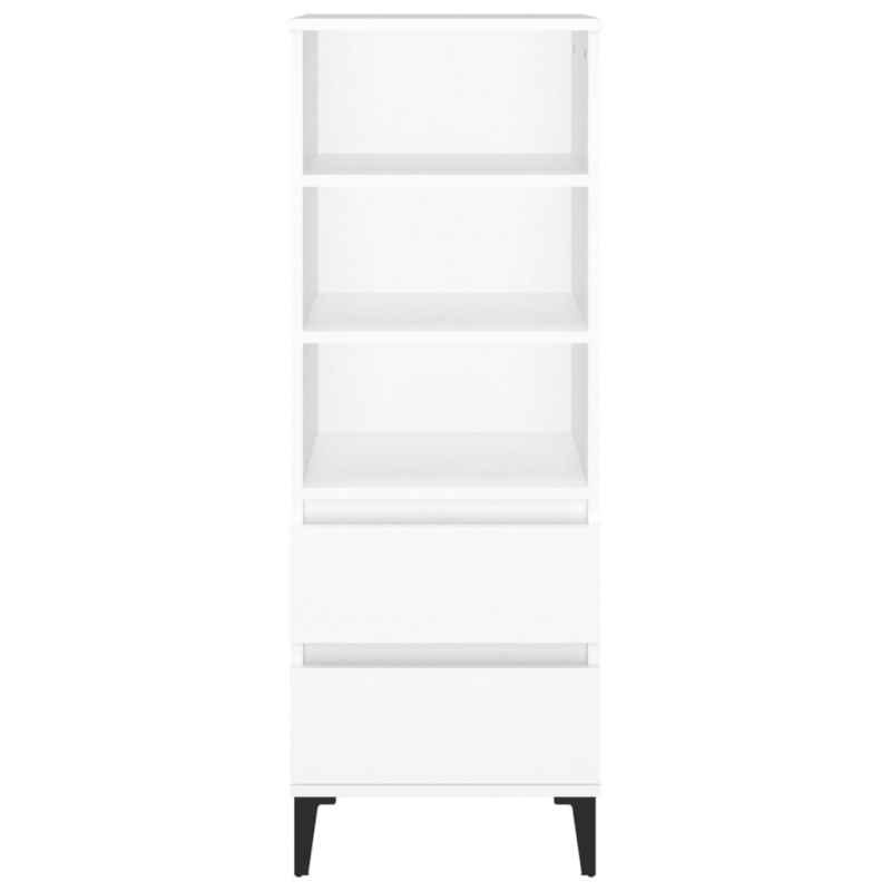 Highboard Weiß 40x36x110 cm Holzwerkstoff