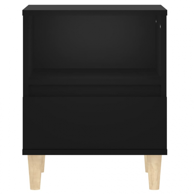 Nachttisch Schwarz 40x35x50 cm