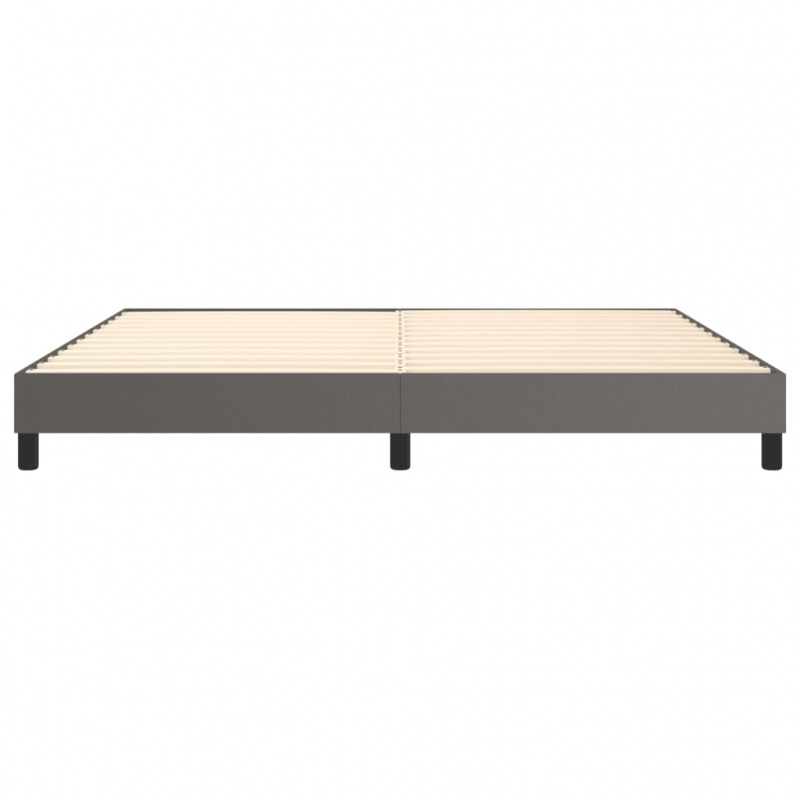 Bettgestell Grau 200x200 cm Kunstleder
