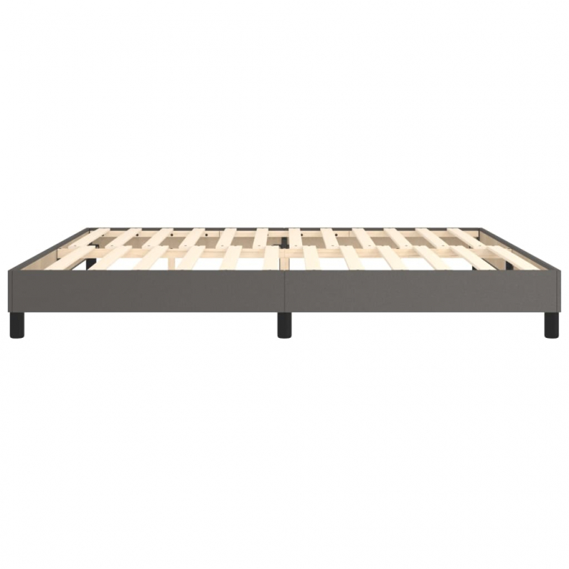 Bettgestell Grau 200x200 cm Kunstleder