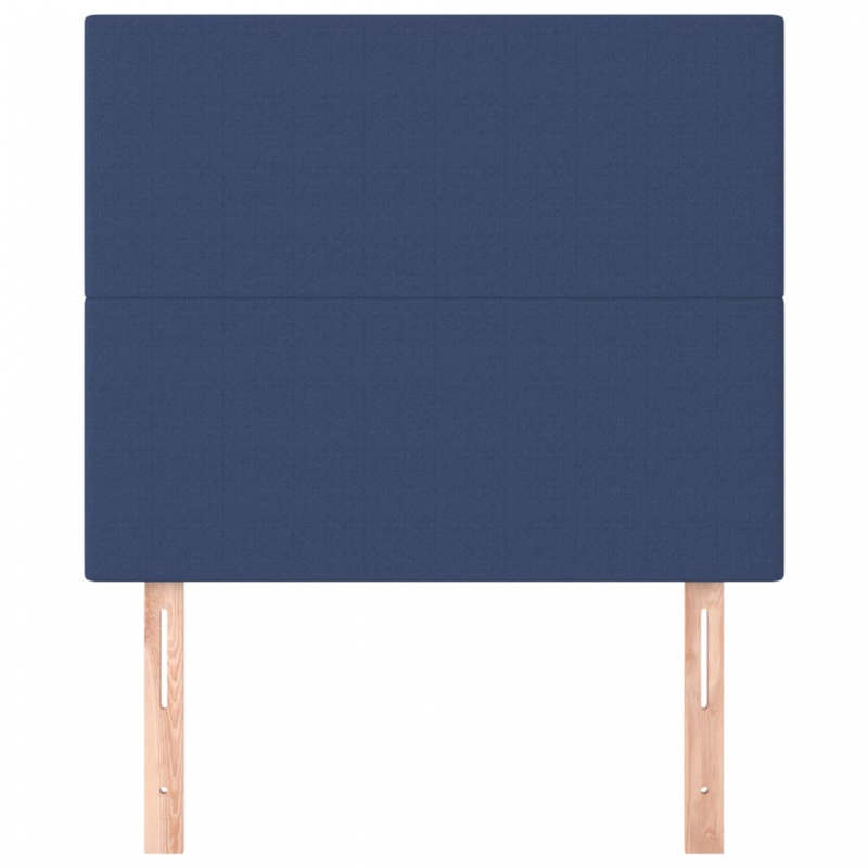 Kopfteile 2 Stk. Blau 100x5x78/88 cm Stoff