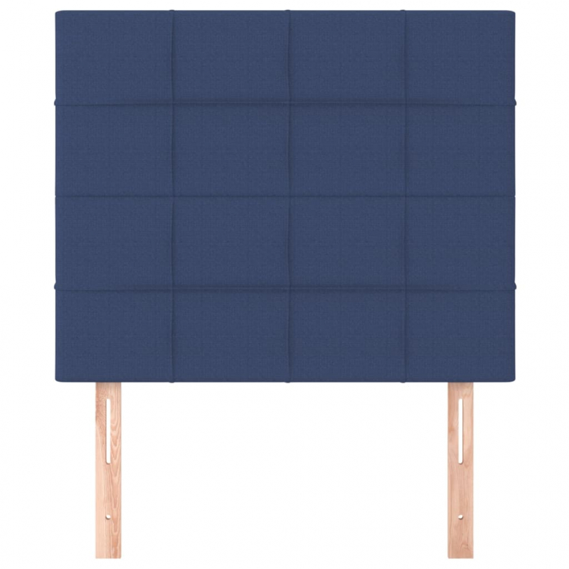 Kopfteile 2 Stk. Blau 80x5x78/88 cm Stoff