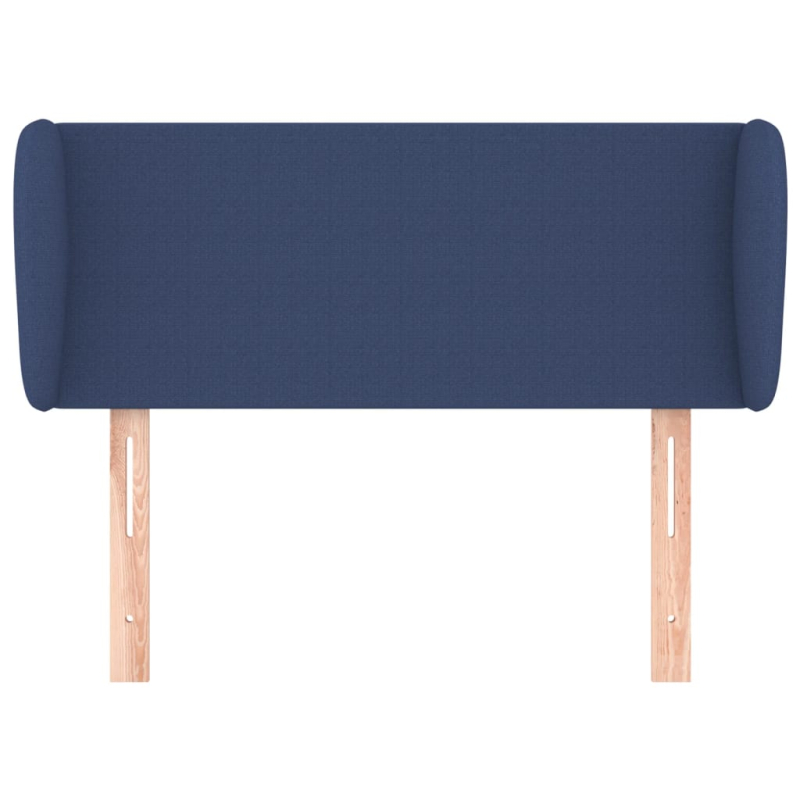 Kopfteil mit Ohren Blau 93x23x78/88 cm Stoff