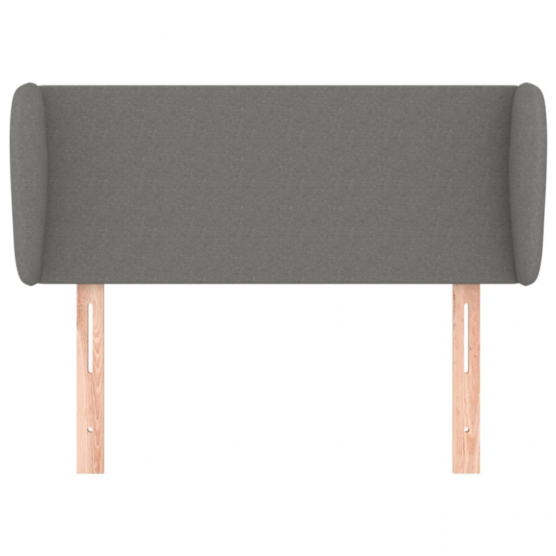 Kopfteil mit Ohren Dunkelgrau 103x23x78/88 cm Stoff