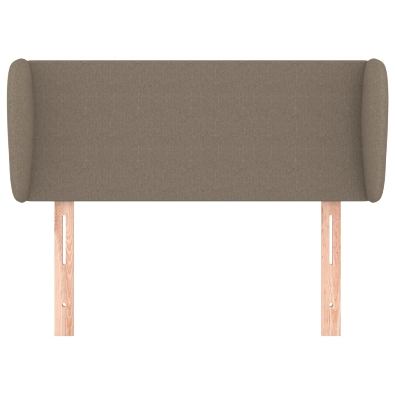 Kopfteil mit Ohren Taupe 103x23x78/88 cm Stoff