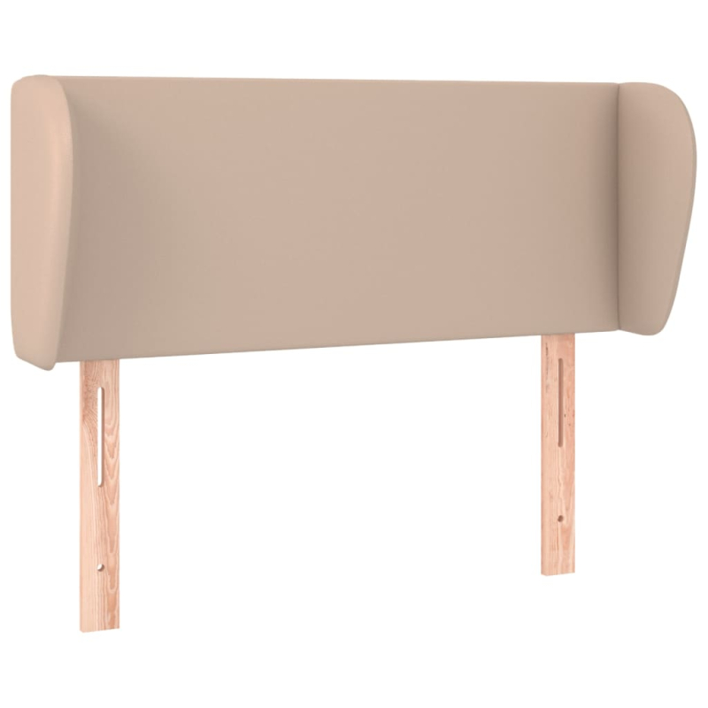 Kopfteil mit Ohren Cappuccino-Braun 103x23x78/88 cm Kunstleder
