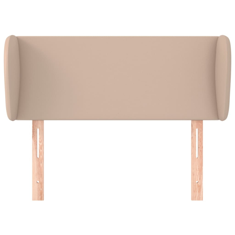 Kopfteil mit Ohren Cappuccino-Braun 103x23x78/88 cm Kunstleder