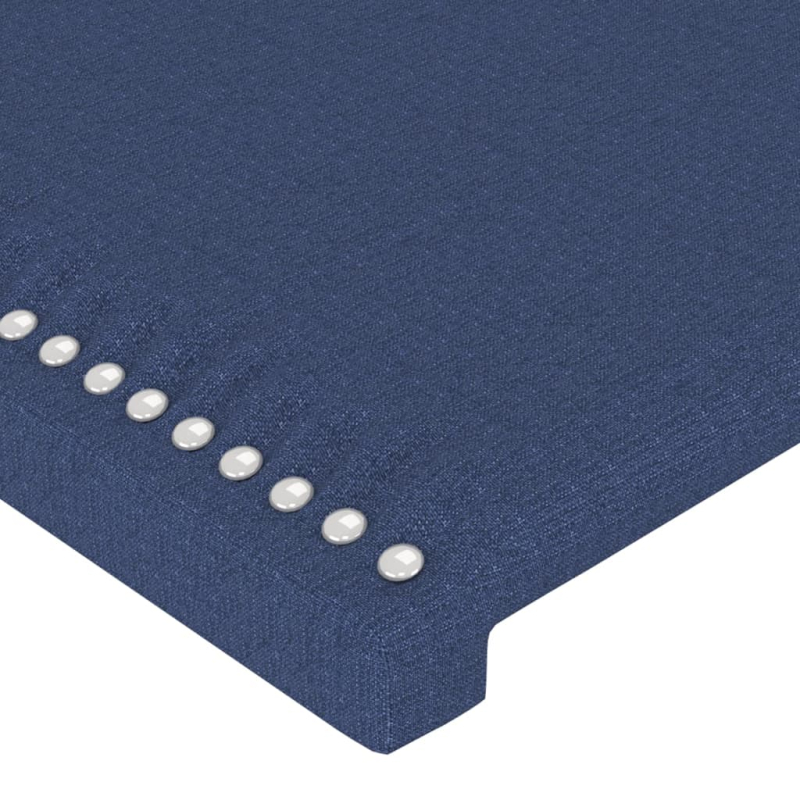 Kopfteil mit Ohren Blau 93x23x78/88 cm Stoff