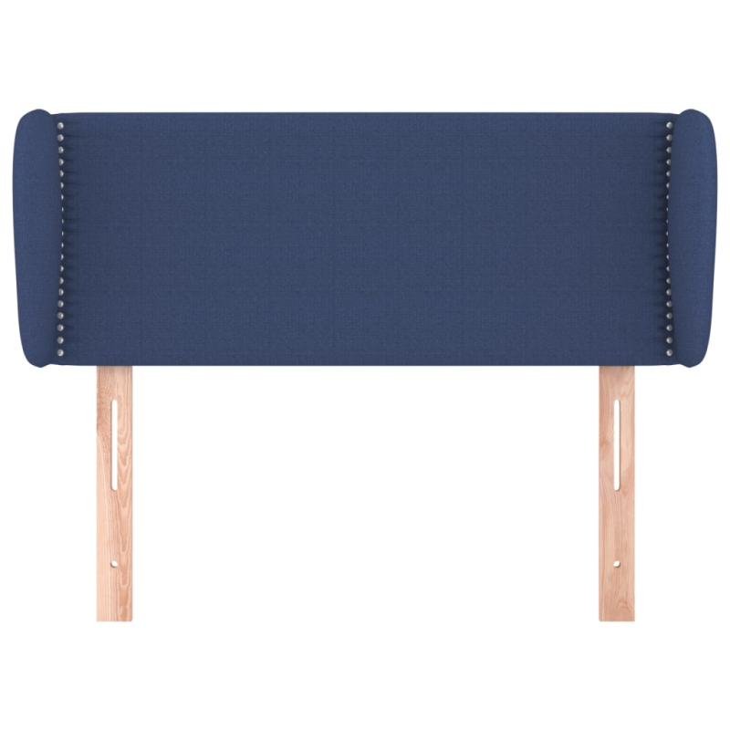 Kopfteil mit Ohren Blau 103x23x78/88 cm Stoff