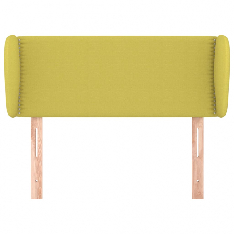 Kopfteil mit Ohren Grün 103x23x78/88 cm Stoff