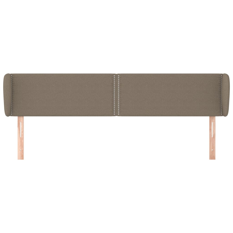 Kopfteil mit Ohren Taupe 163x23x78/88 cm Stoff