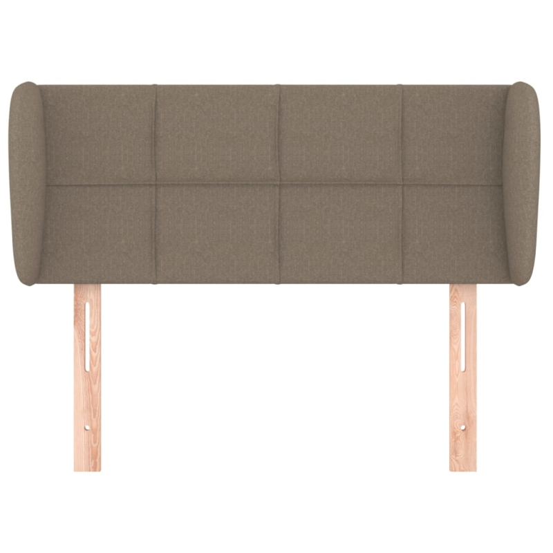 Kopfteil mit Ohren Taupe 83x23x78/88 cm Stoff