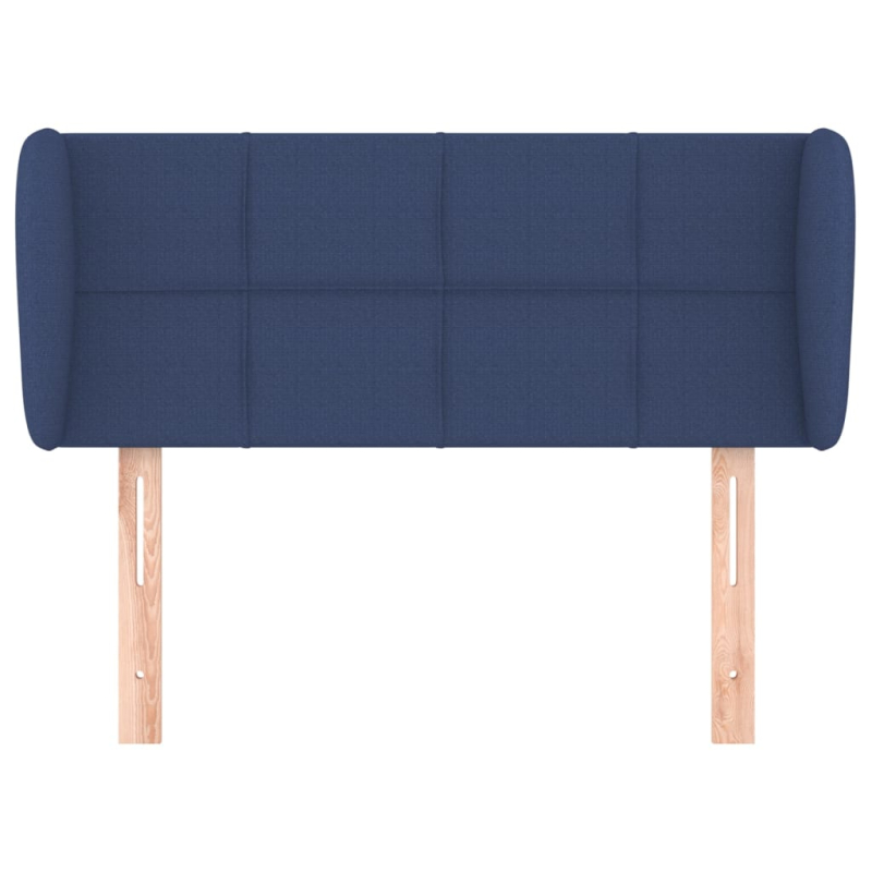 Kopfteil mit Ohren Blau 93x23x78/88 cm Stoff