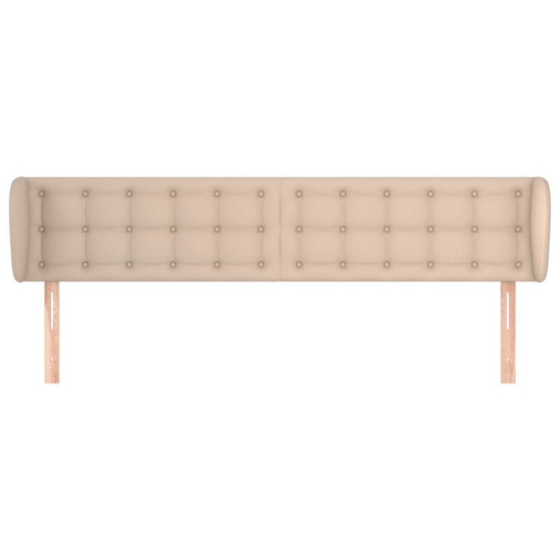 Kopfteil mit Ohren Cappuccino-Braun 183x23x78/88 cm Kunstleder