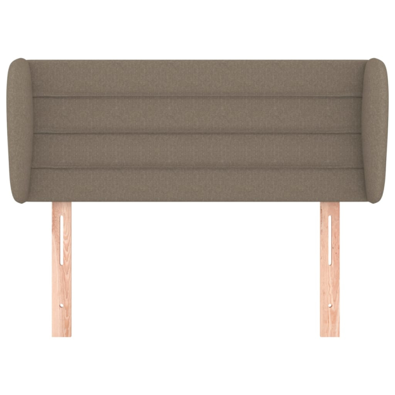 Kopfteil mit Ohren Taupe 83x23x78/88 cm Stoff