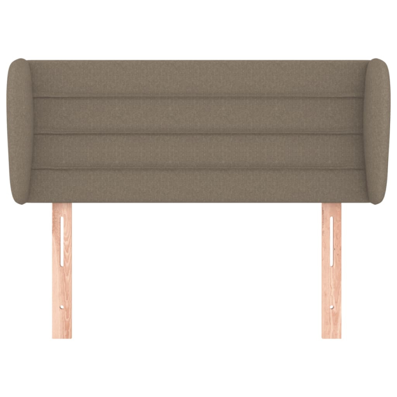 Kopfteil mit Ohren Taupe 93x23x78/88 cm Stoff