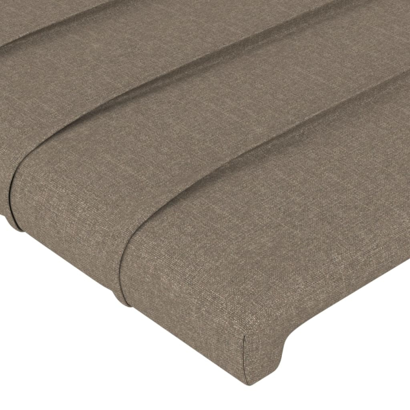 Kopfteil mit Ohren Taupe 103x23x78/88 cm Stoff