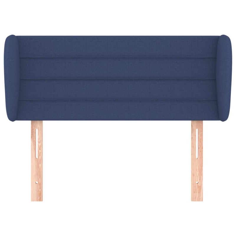 Kopfteil mit Ohren Blau 103x23x78/88 cm Stoff