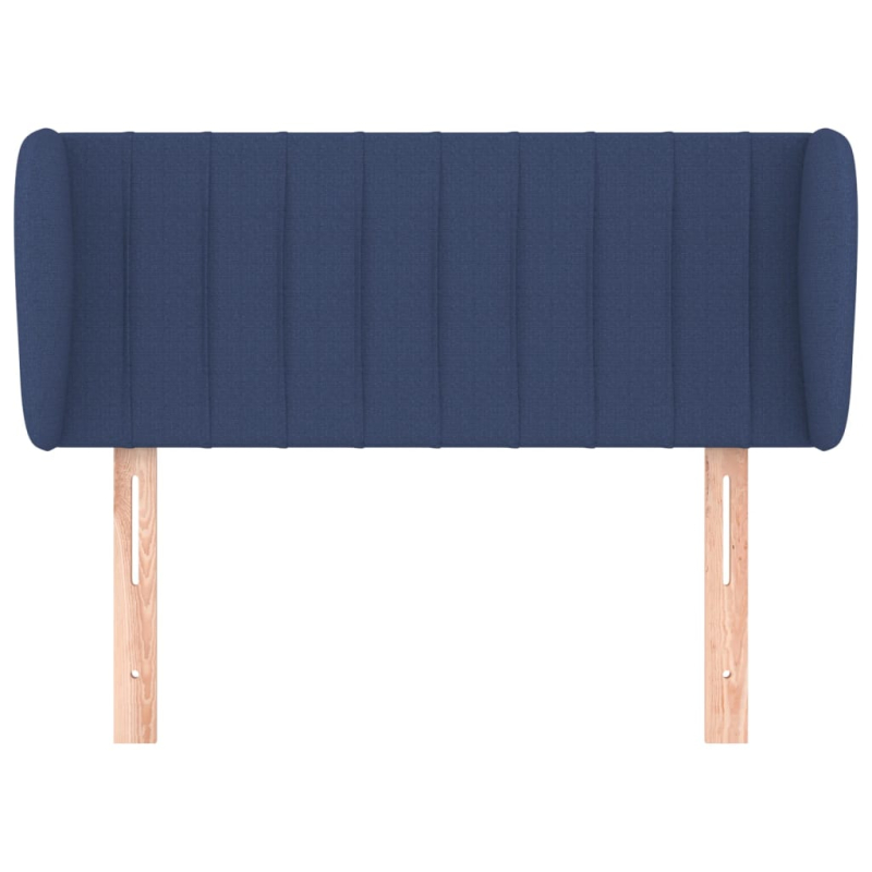 Kopfteil mit Ohren Blau 93x23x78/88 cm Stoff