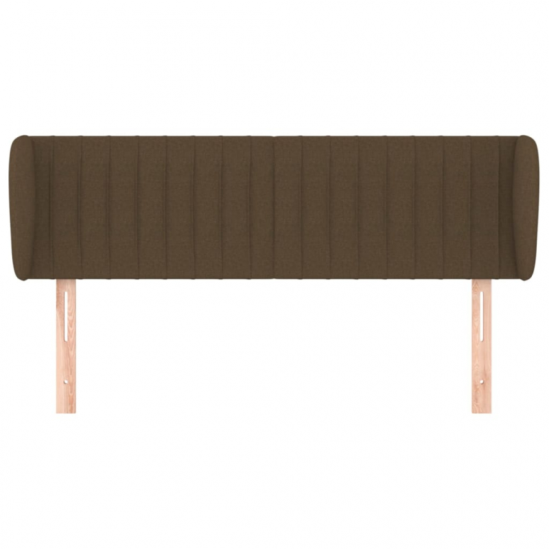 Kopfteil mit Ohren Dunkelbraun 147x23x78/88 cm Stoff
