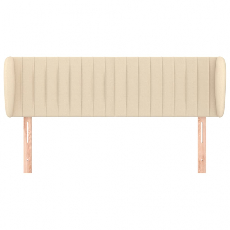 Kopfteil mit Ohren Creme 147x23x78/88 cm Stoff