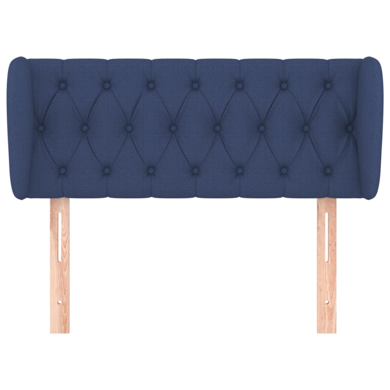 Kopfteil mit Ohren Blau 93x23x78/88 cm Stoff