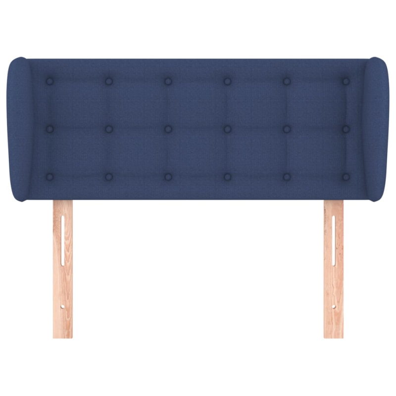 Kopfteil mit Ohren Blau 93x23x78/88 cm Stoff