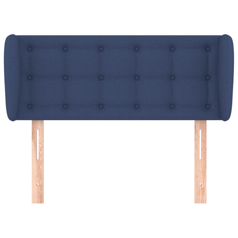 Kopfteil mit Ohren Blau 103x23x78/88 cm Stoff