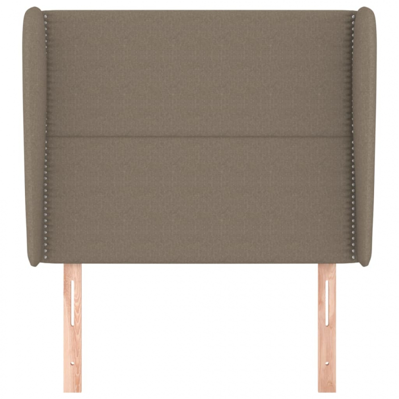 Kopfteil mit Ohren Taupe 103x23x118/128 cm Stoff